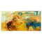 Designart - Abstract Yellow Collage - Large Abstract Canvas Print